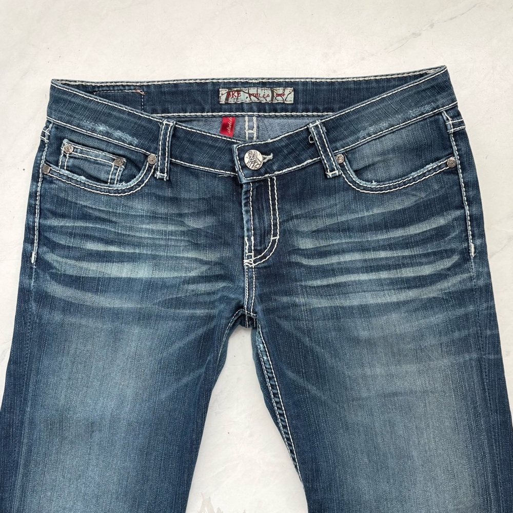 BKE Stella Boot Size 29 Dark Wash Bootcut Jeans Western Country Cowgirl Barn - Picture 3 of 8